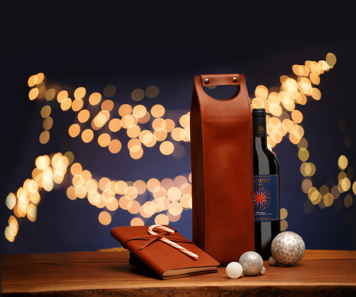 Bosca Vachetta Travel & Gift Bag for One Wine Bottle