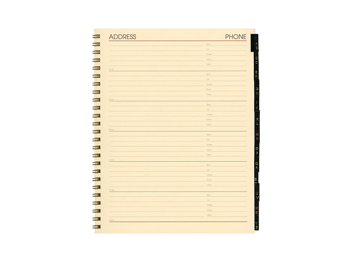 Bosca Address Book Refill 6.75 x 8.75