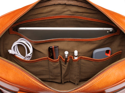 Bosca Italia Single Gusset Stringer Bag