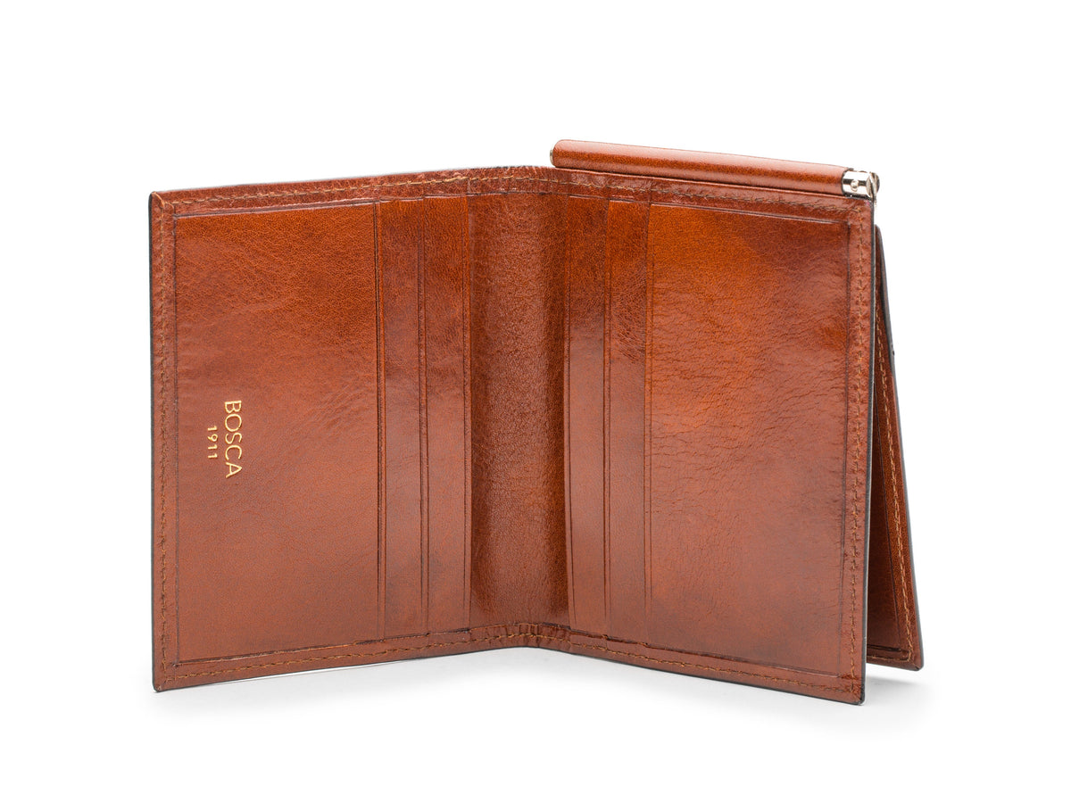 Bosca Old Leather Money Clip W/ Pocket