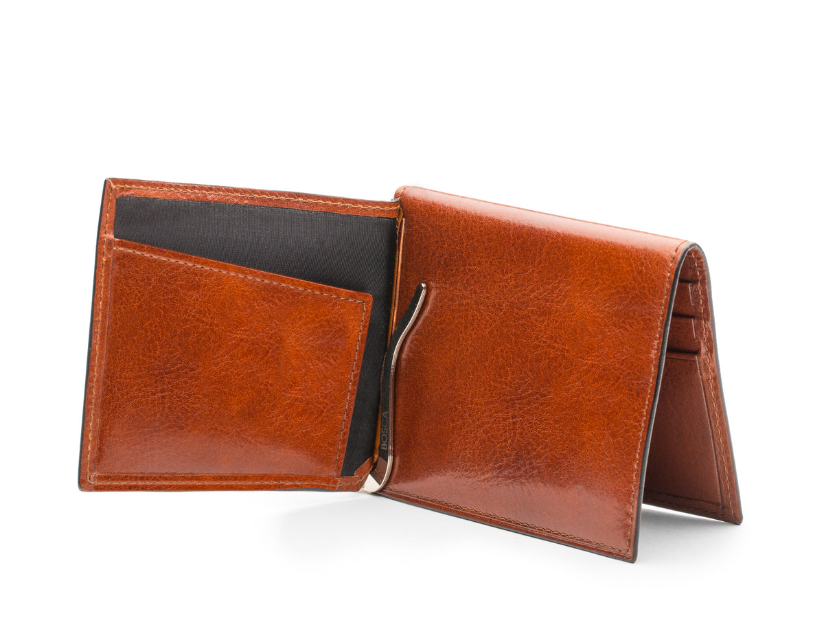 Bosca Old Leather Money Clip W/ Pocket