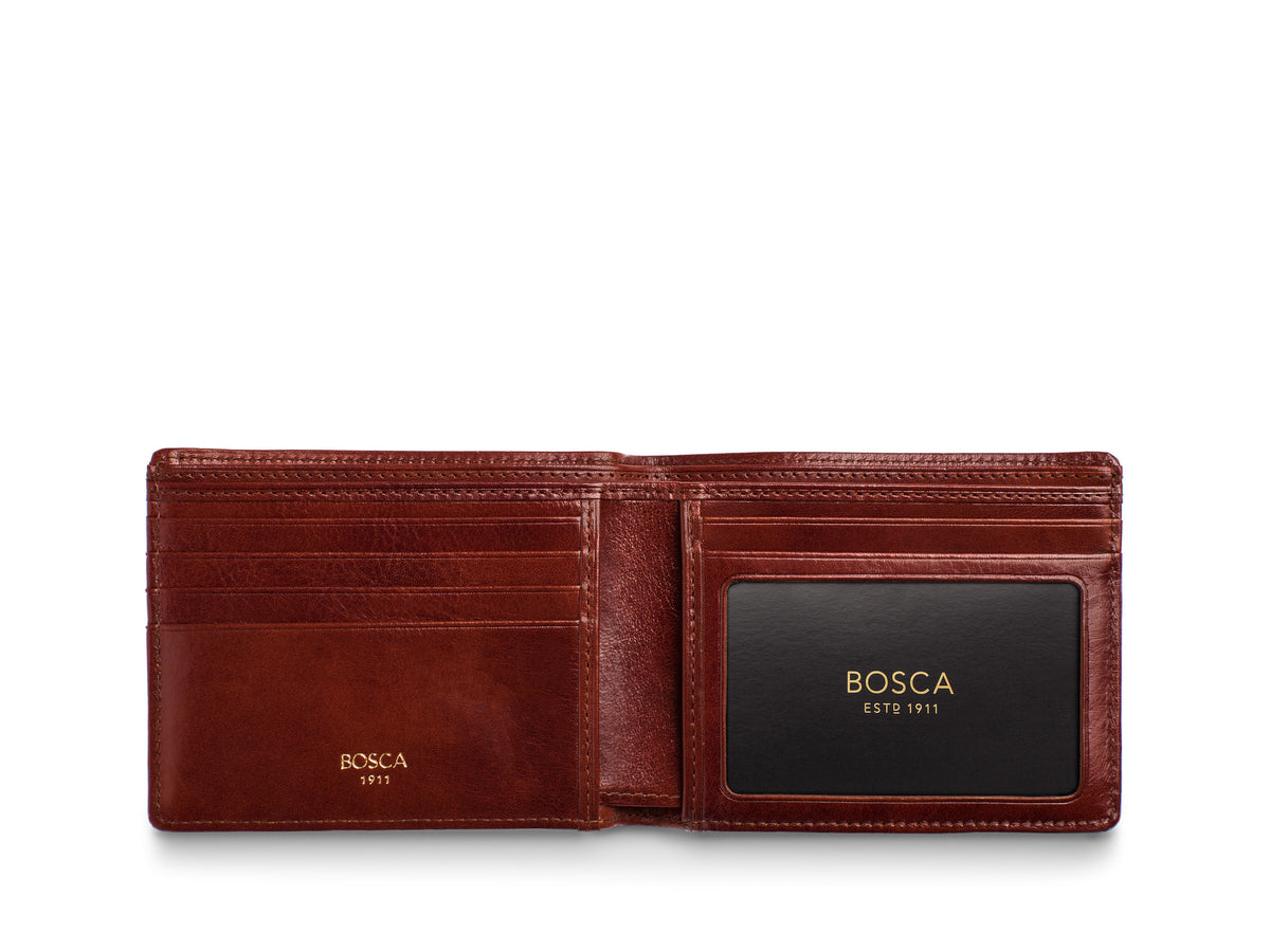 Bosca Old Leather 5 Pocket Wallet W/ I.D.