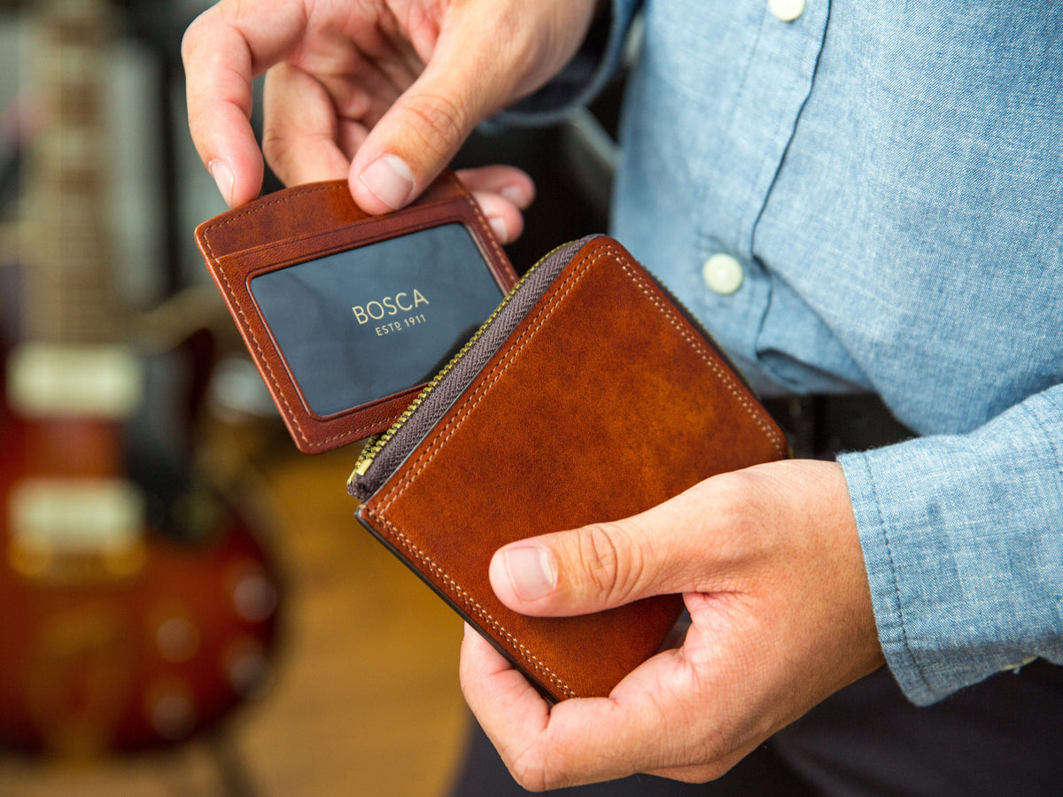 Bosca Euro Zip Wallet