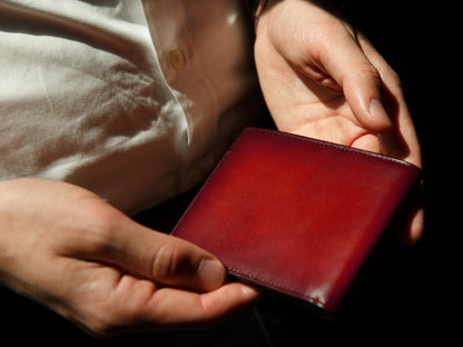 Bosca Smoked Old Leather Small Bifold Wallet