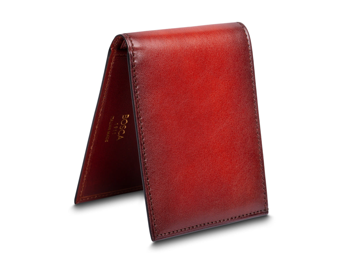 Bosca Smoked Old Leather Small Bifold Wallet