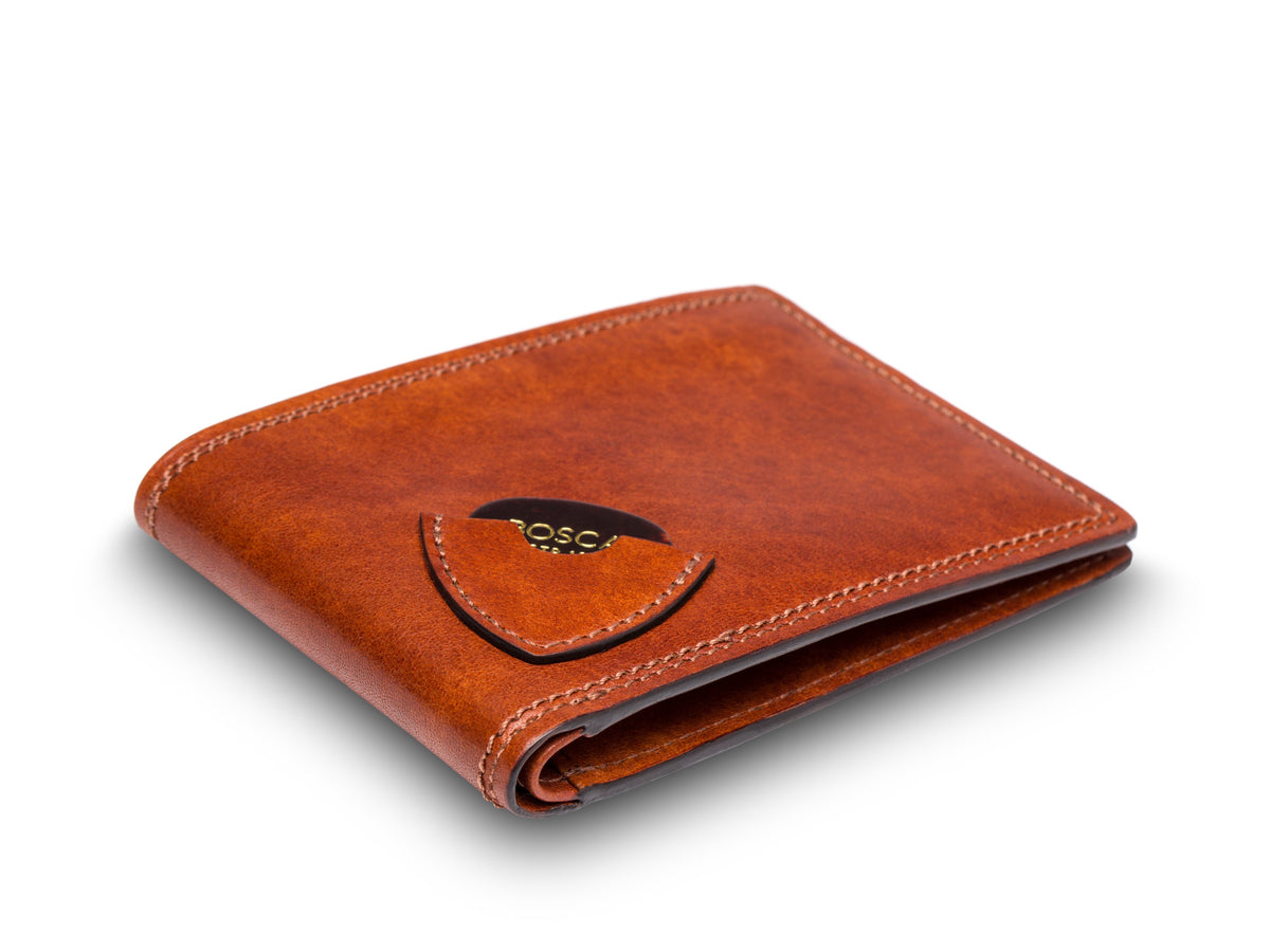 Bosca Dolce Small Bifold Wallet with Guitar Pick Pocket