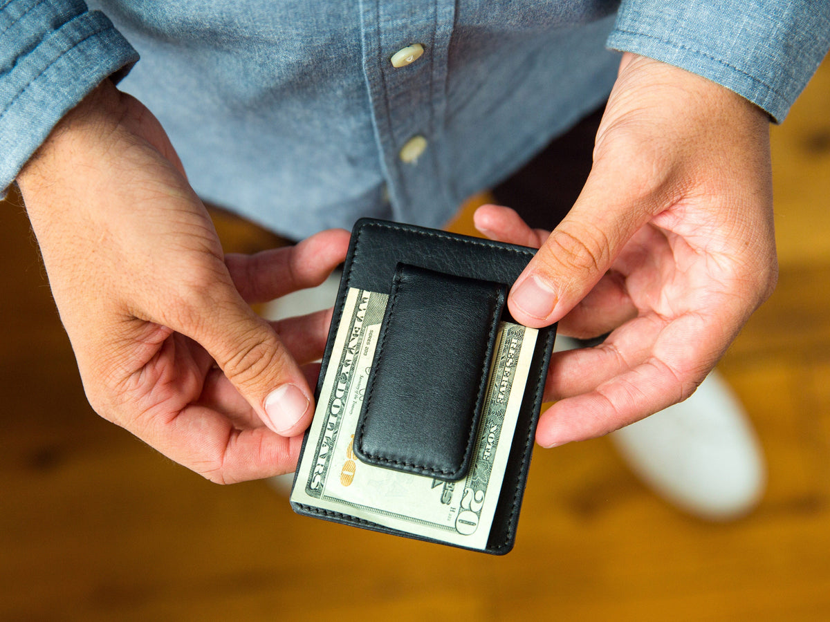 Bosca Nappa Vitello Front Pocket Wallet