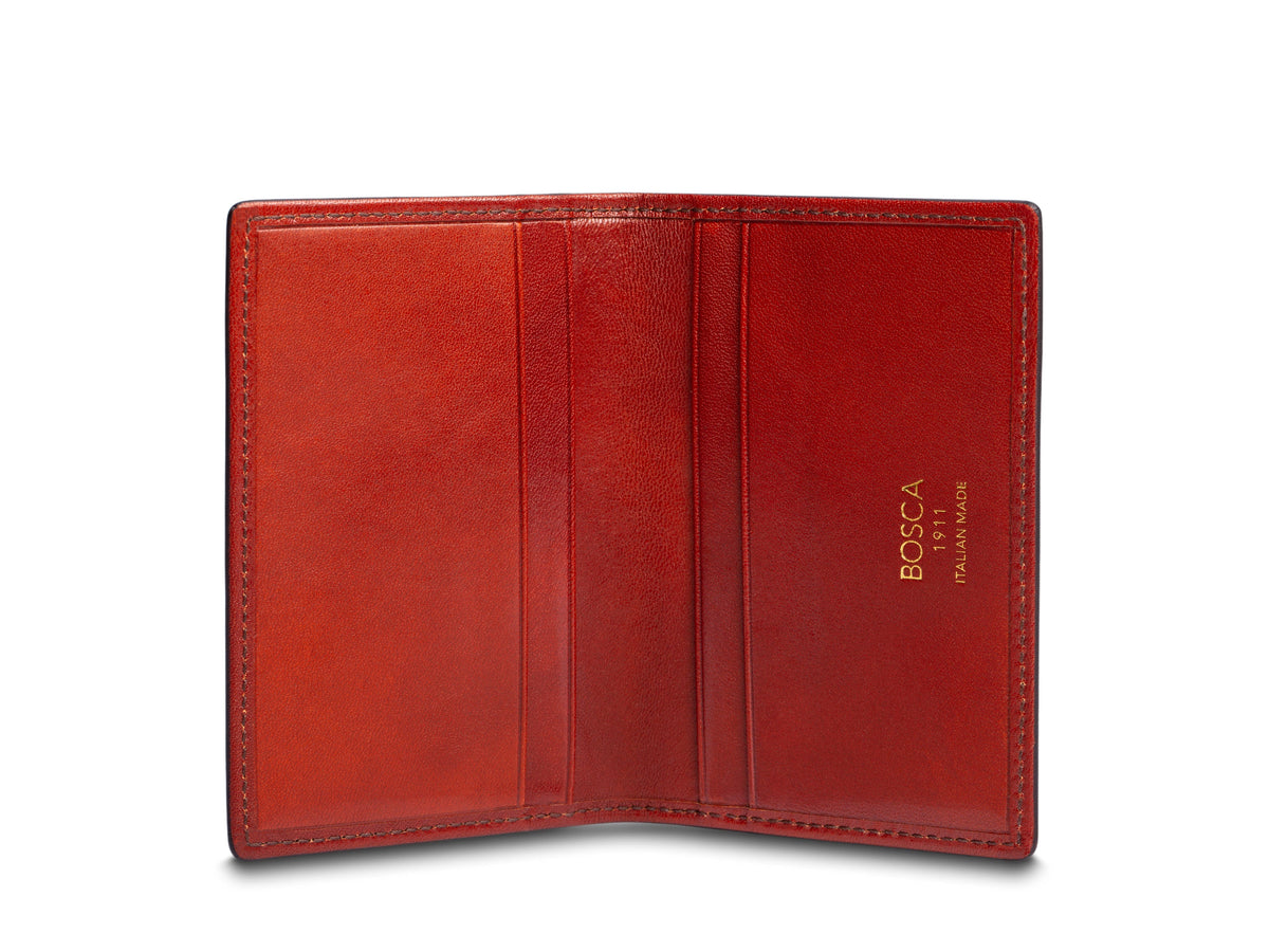 Bosca Smoked Old Leather Calling Card Case