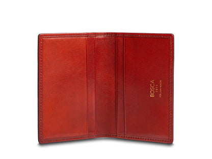 Bosca Smoked Old Leather Calling Card Case