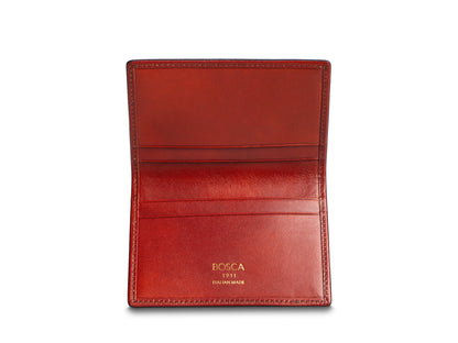 Bosca Smoked Old Leather Calling Card Case