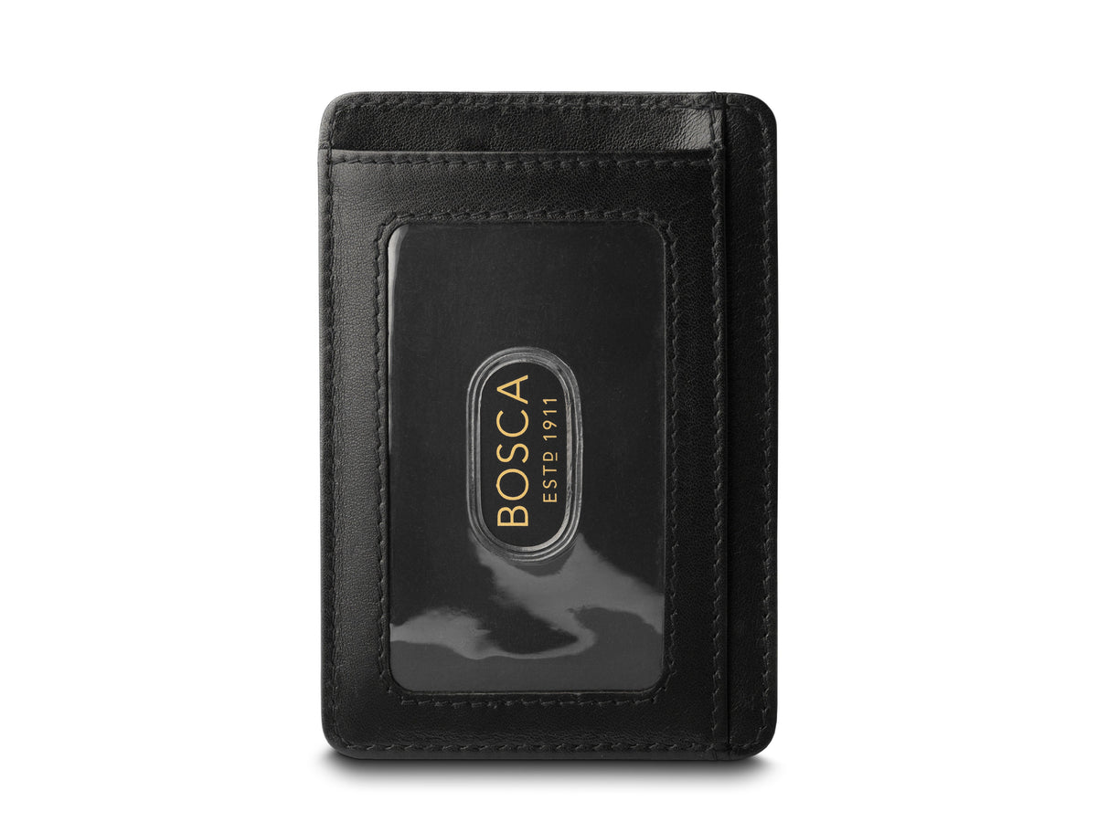Bosca Nappa Vitello 7 Pocket I.D. Card Case -RFID