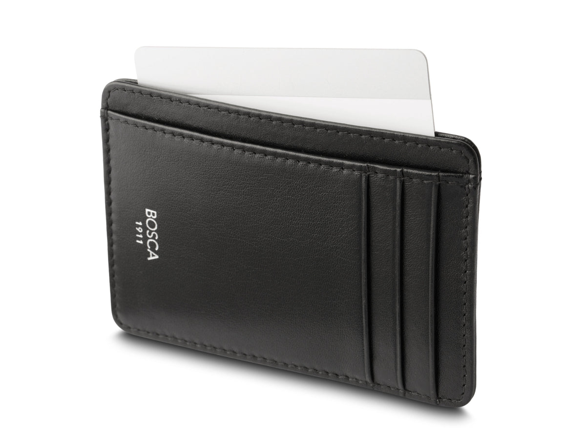 Bosca Nappa Vitello 7 Pocket I.D. Card Case -RFID