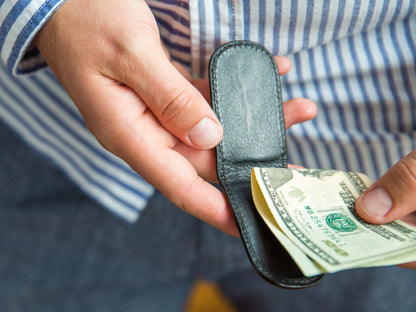 Bosca Nappa Vitello Magnetic Money Clip