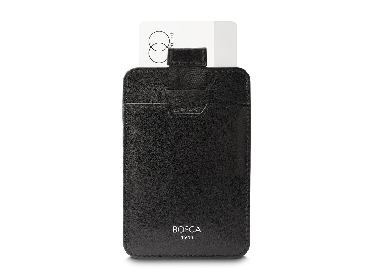 Bosca Nappa Vitello Pull Tab Card Case