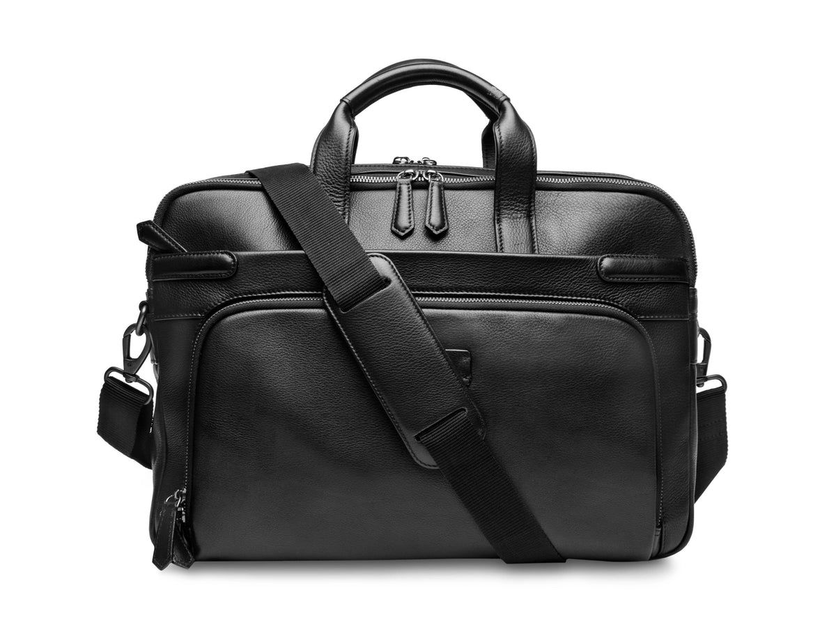 Bosca Nappa Soft Double Zip Brief Bag