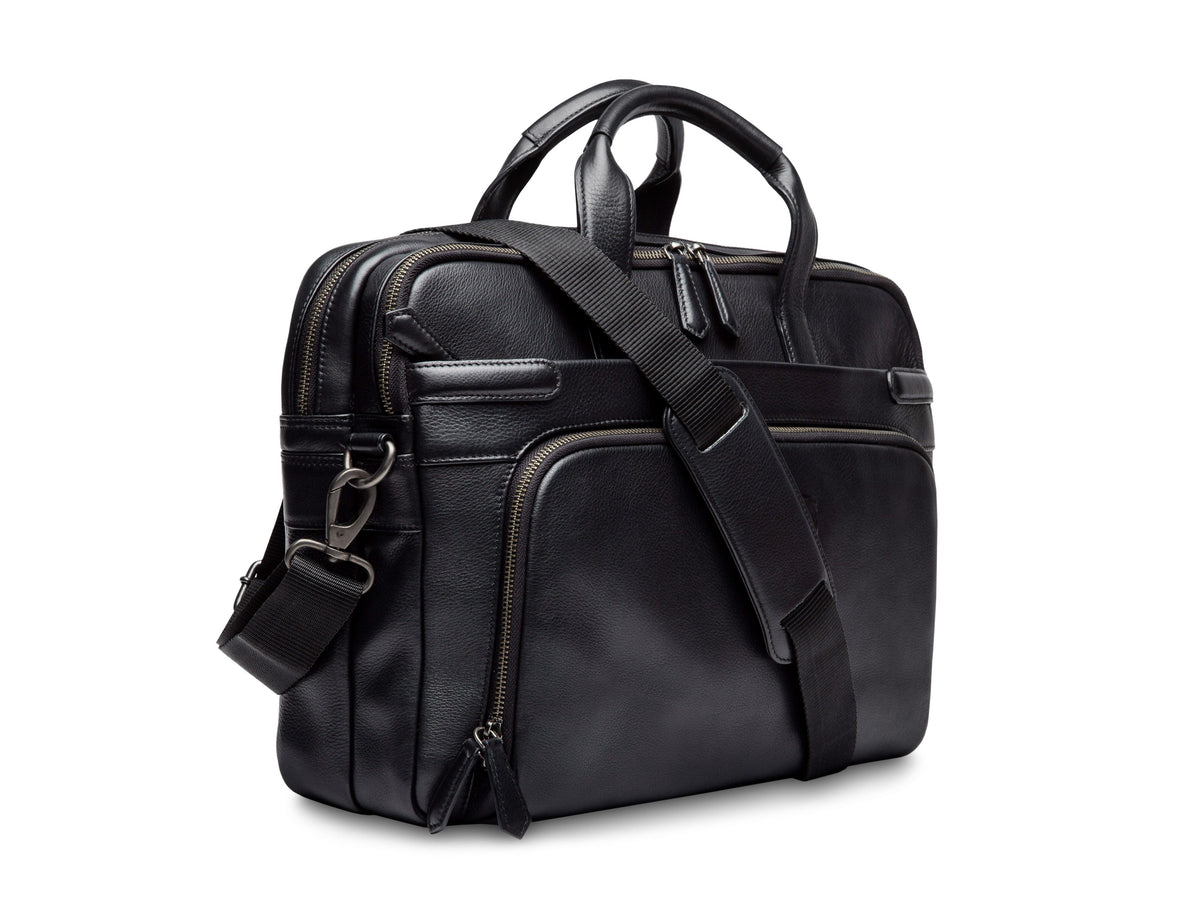 Bosca Nappa Soft Double Zip Brief Bag
