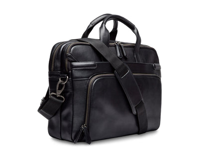 Bosca Nappa Soft Double Zip Brief Bag