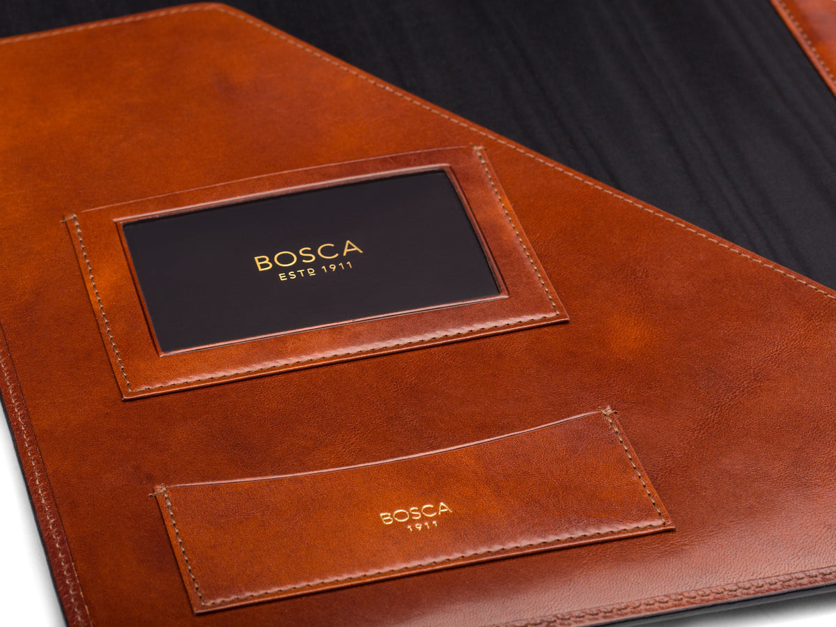 Bosca 8 1/2 x 11 Writing Pad Cover Old Leather Classic