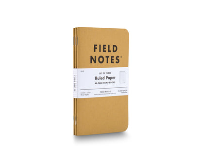 Bosca Field Notes Kraft Memo Book (3 Pack)