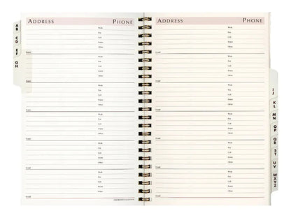 Bosca Spiral Address Minder Refill for Address Book / Weekly Minder