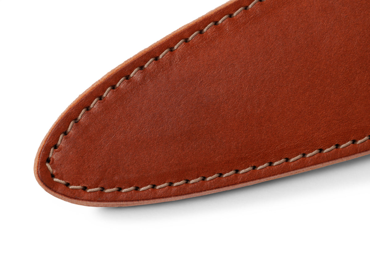 Bosca Olive Handle Chef Knife with Leather Sheath