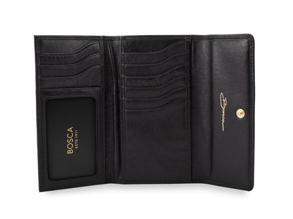 Bosca Nappa Vitello Slim Credit Case