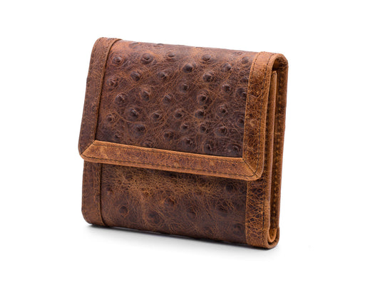 Bosca Bella Stille Small Wallet Ostrich